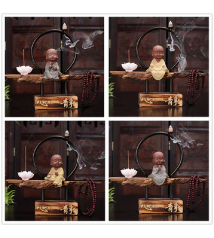 The Little Monk Backflow Incense Burner