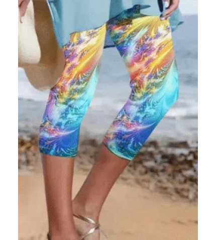 Women’s Abstract Print Casual Leggings
