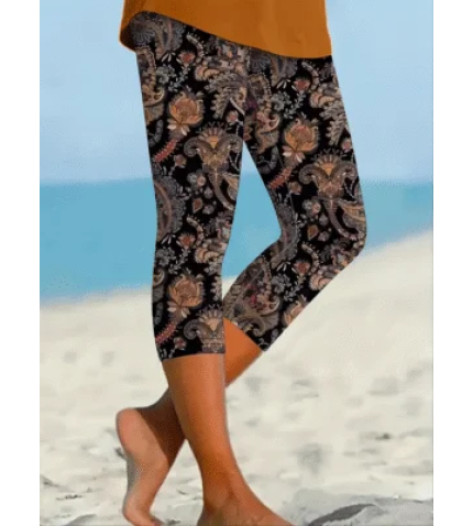 Women’s Floral Print Casual Leggings