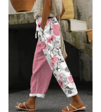Women’s Floral Print Casual Pants