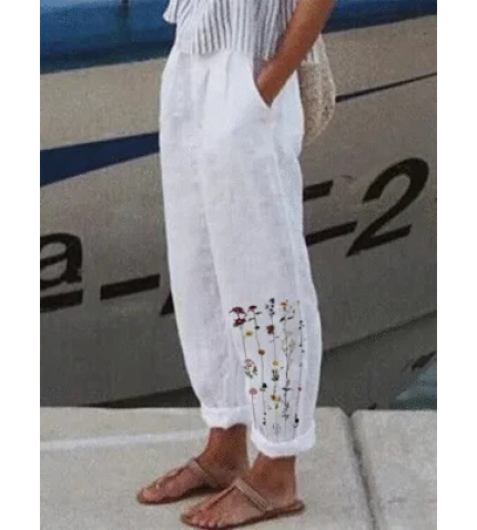 Women’s Floral Print Casual Pants