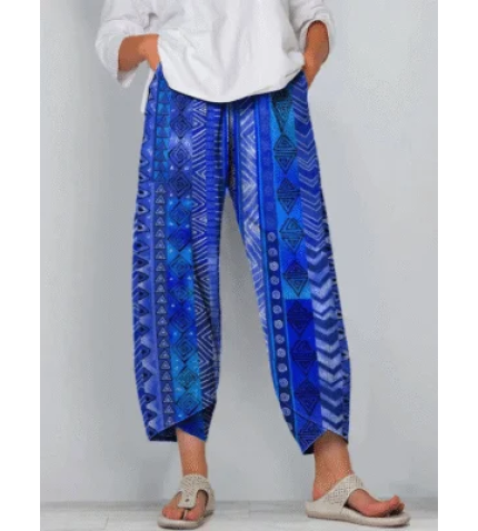 Women’s Geometric Print Casual Pants