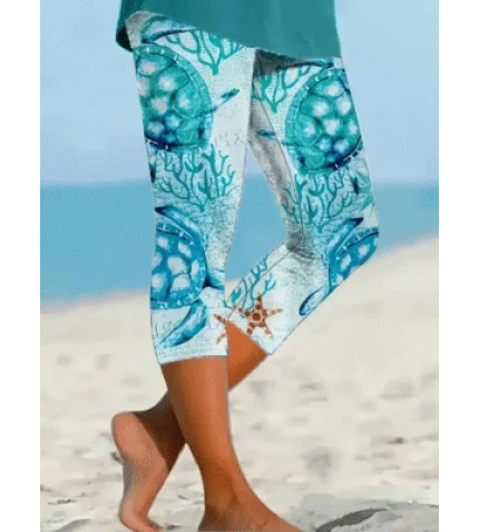 Women’s Turtle Print Casual Fashion Leggings