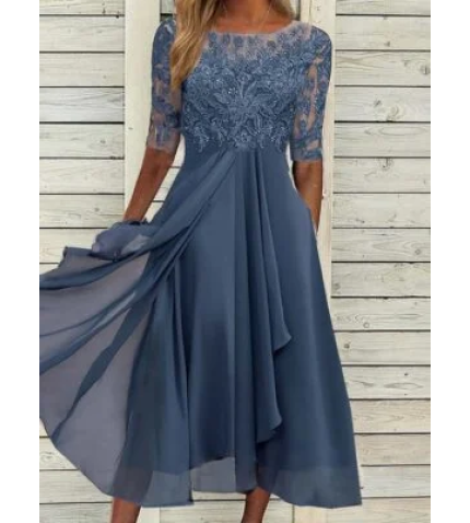 Women’s Maxi Dress Lace Swing Dress Elegant Occasion