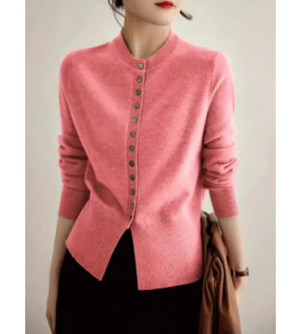 Loose Crew Neck Plain Casual Sweater