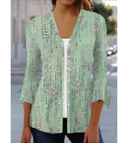 Women’s Floral Spring Print Fashion Cardigan