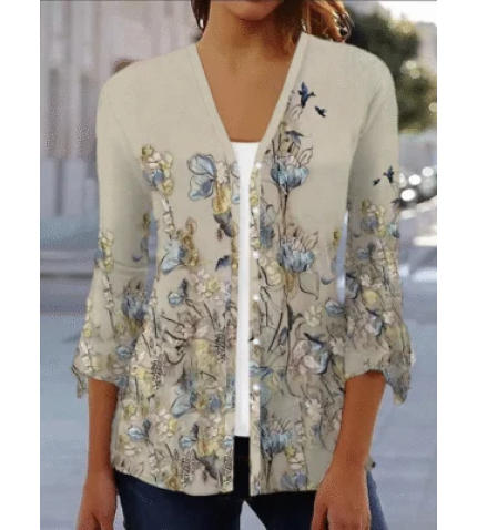 Women’s Floral Spring Print Fashion Cardigan