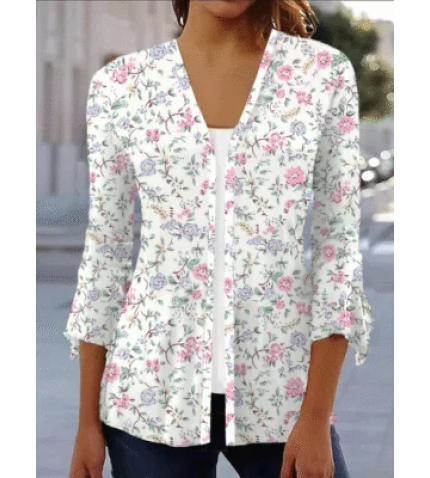 Women’s Floral Spring Print Fashion Cardigan